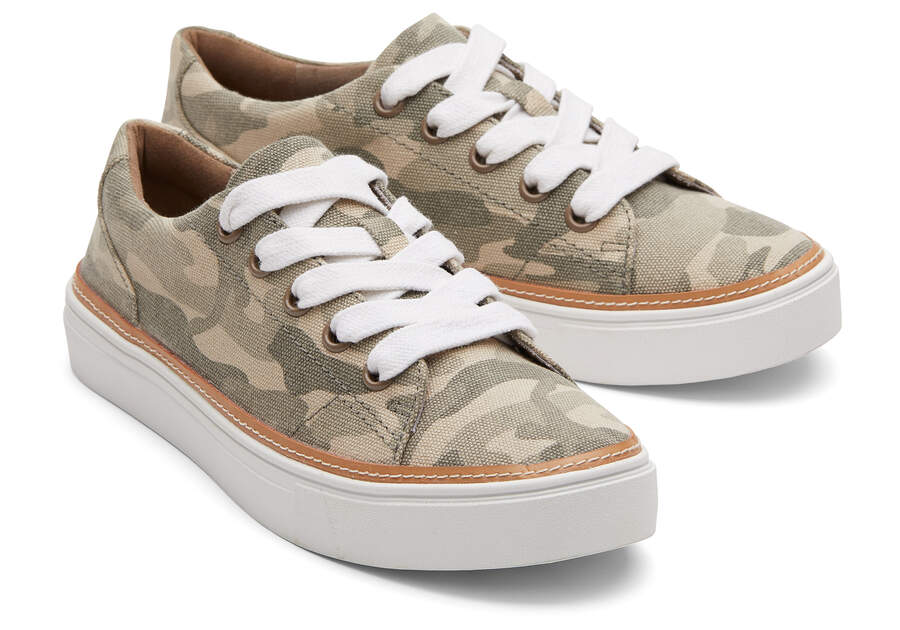 Toms Alex Sneaker Sneakers Damen Grün Camouflage Schweiz | Bestellen Schweiz218-008