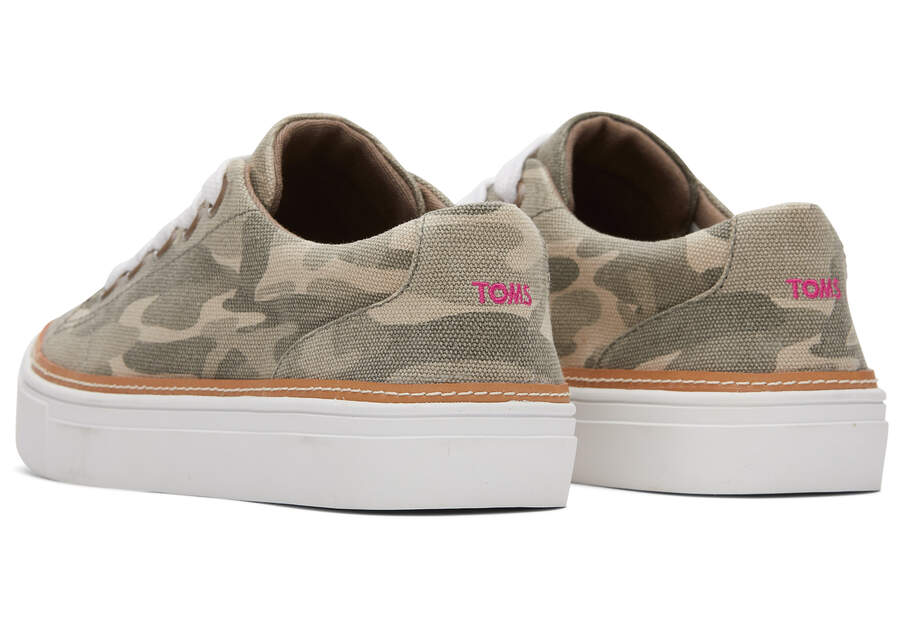 Toms Alex Sneaker Sneakers Damen Grün Camouflage Schweiz | Bestellen Schweiz218-008