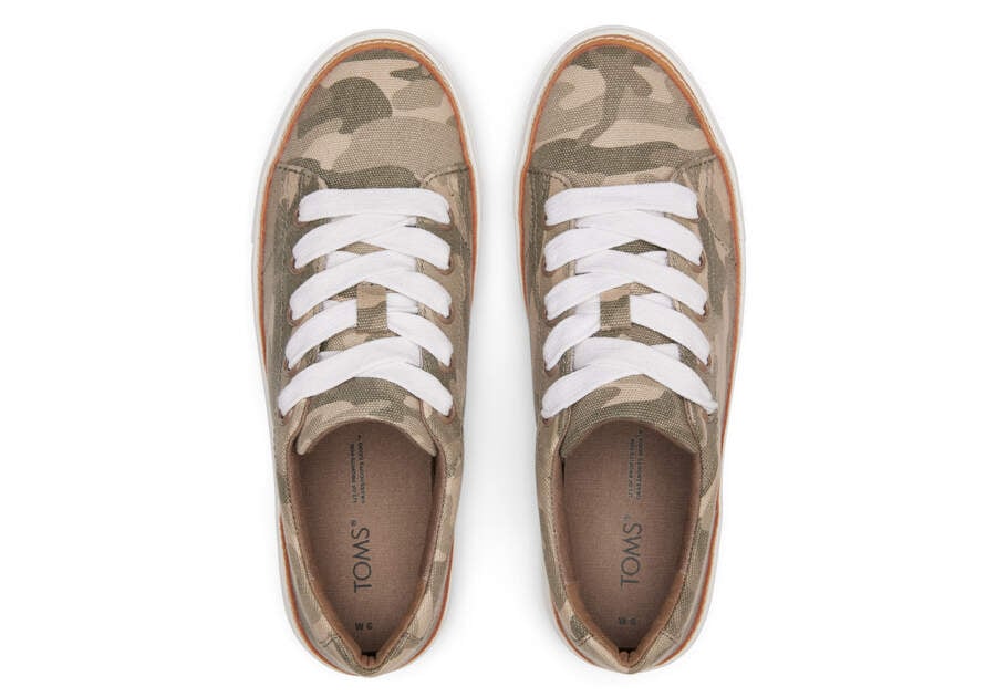 Toms Alex Sneaker Sneakers Damen Grün Camouflage Schweiz | Bestellen Schweiz218-008