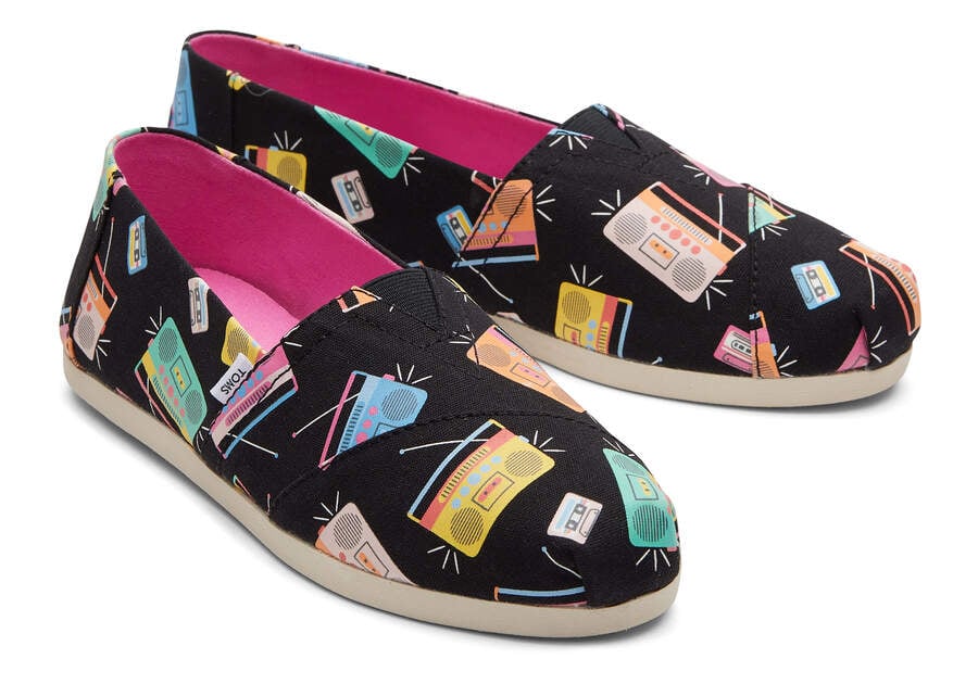 Toms Alpargata Boom Boxes Alpargatas Damen Schwarz Dunkel Schweiz | Bestellen Schweiz160-085