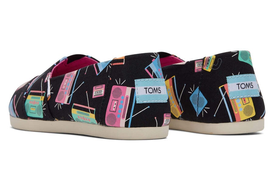 Toms Alpargata Boom Boxes Alpargatas Damen Schwarz Dunkel Schweiz | Bestellen Schweiz160-085