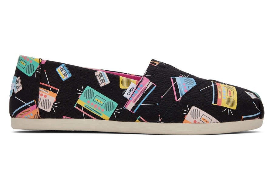 Toms Alpargata Boom Boxes Alpargatas Damen Schwarz Dunkel Schweiz | Bestellen Schweiz160-085