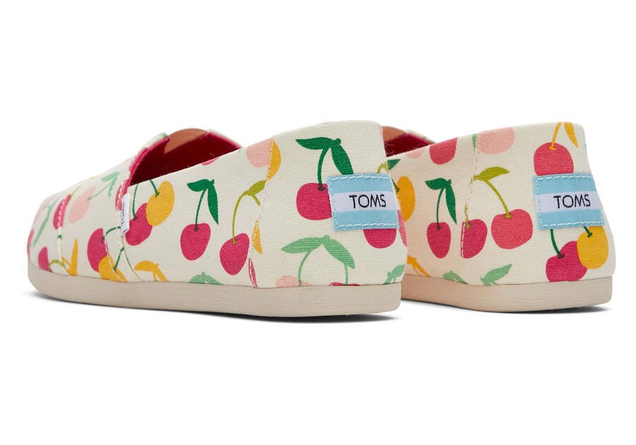 Toms Alpargata Cherries Alpargatas Damen Weiß Schweiz | Bestellen Schweiz370-624