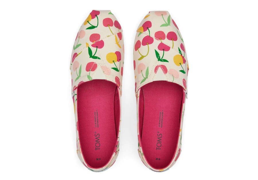 Toms Alpargata Cherries Alpargatas Damen Weiß Schweiz | Bestellen Schweiz370-624