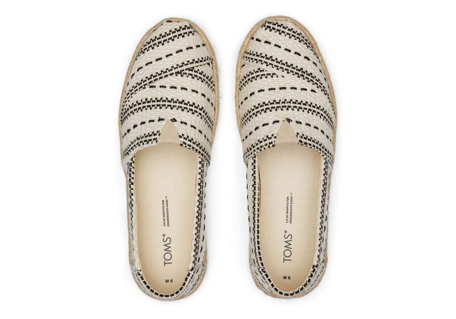 Toms Alpargata Chunky Global Woven Rope Espadrilles Espadrilles Damen Weiß Schweiz | Bestellen Schweiz811-495