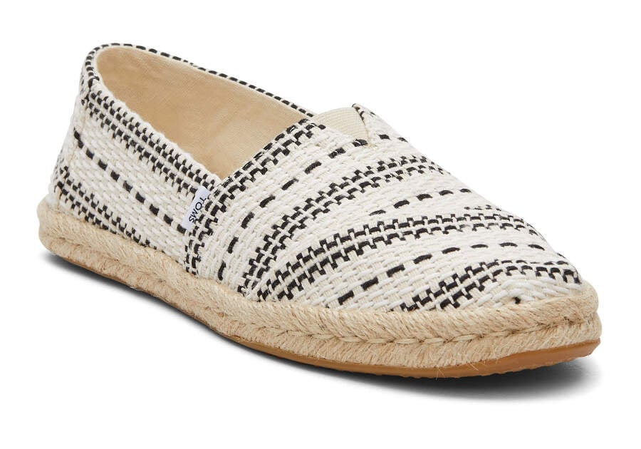 Toms Alpargata Chunky Global Woven Rope Espadrilles Espadrilles Damen Weiß Schweiz | Bestellen Schweiz811-495