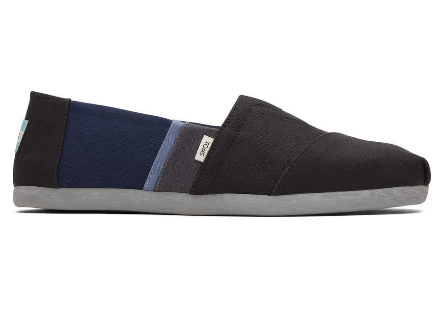 Toms Alpargata Colorblock Espadrilles Herren Schwarz Navy Schweiz | Bestellen Schweiz270-048