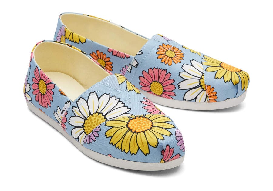 Toms Alpargata Daisies Alpargatas Damen Blau Schweiz | Bestellen Schweiz599-059