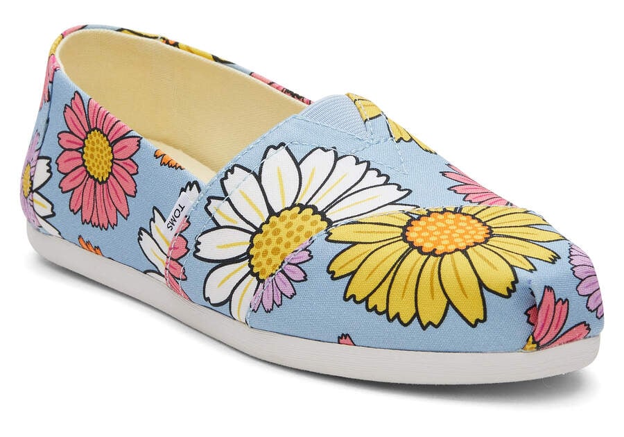 Toms Alpargata Daisies Alpargatas Damen Blau Schweiz | Bestellen Schweiz599-059