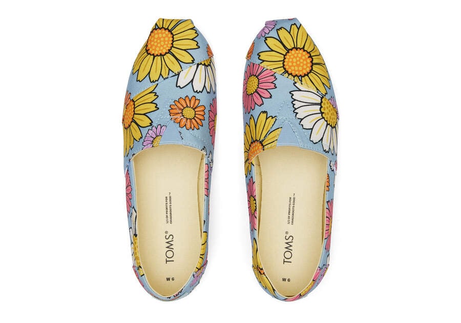 Toms Alpargata Daisies Alpargatas Damen Blau Schweiz | Bestellen Schweiz599-059