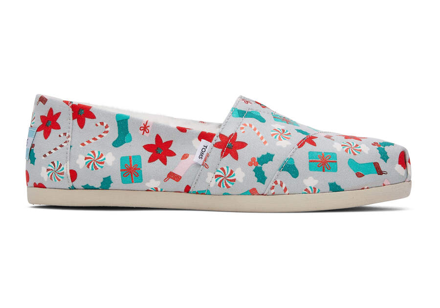 Toms Alpargata Deck the Halls Alpargatas Damen Grau Schweiz | Bestellen Schweiz613-978