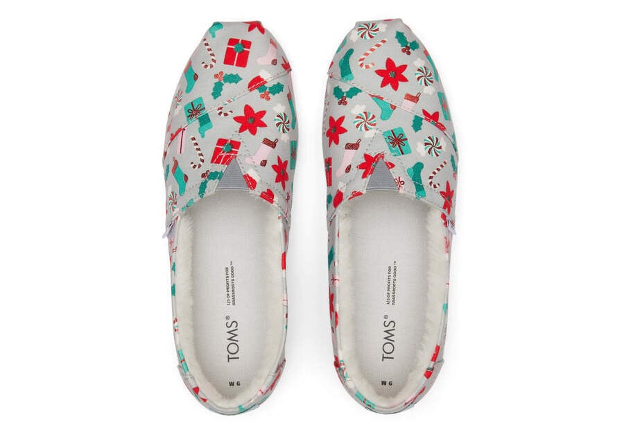 Toms Alpargata Deck the Halls Alpargatas Damen Grau Schweiz | Bestellen Schweiz613-978