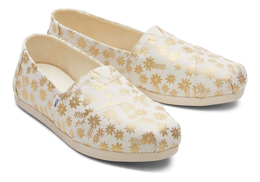 Toms Alpargata Floral Blooms Alpargatas Damen Beige Schweiz | Bestellen Schweiz400-351