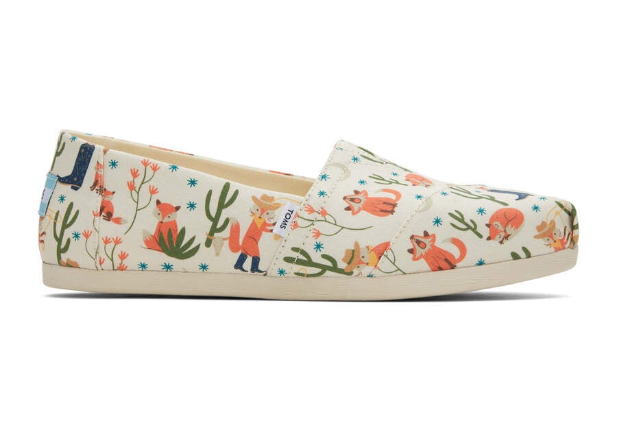 Toms Alpargata Foxes Alpargatas Damen Beige Schweiz | Bestellen Schweiz042-964