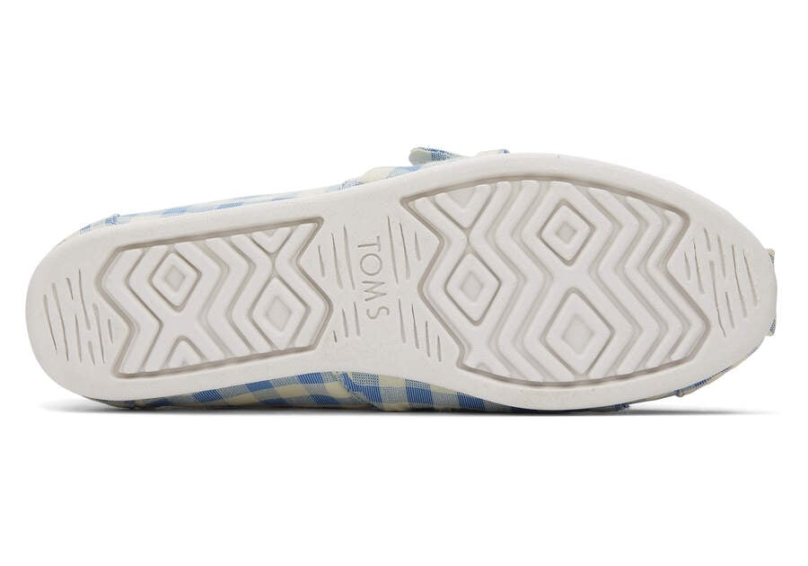 Toms Alpargata Gingham Alpargatas Damen Blau Schweiz | Bestellen Schweiz322-252