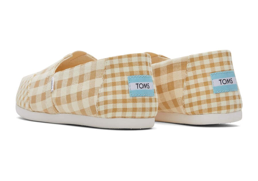 Toms Alpargata Gingham Alpargatas Damen Braun Schweiz | Bestellen Schweiz540-728