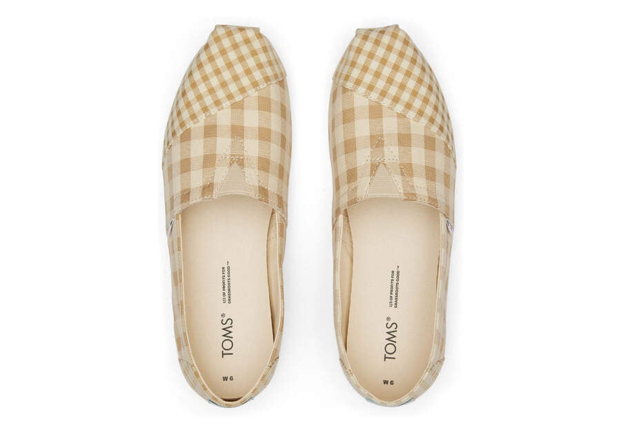 Toms Alpargata Gingham Alpargatas Damen Braun Schweiz | Bestellen Schweiz540-728