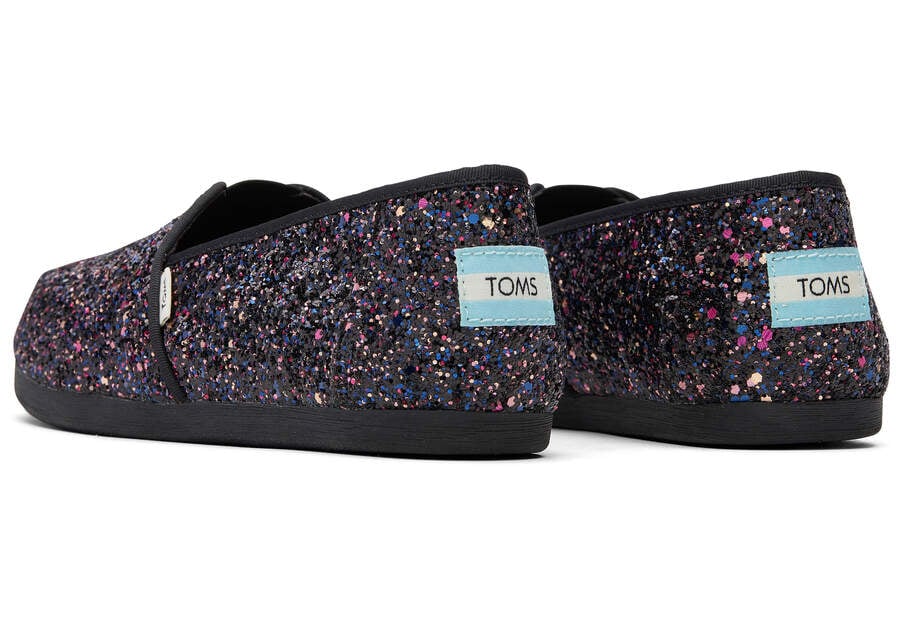 Toms Alpargata Glitter Alpargatas Damen Schwarz Schweiz | Bestellen Schweiz754-645