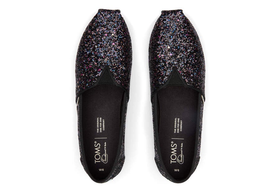 Toms Alpargata Glitter Alpargatas Damen Schwarz Schweiz | Bestellen Schweiz754-645