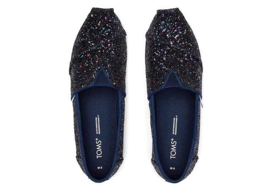 Toms Alpargata Glitter Alpargatas Damen Blau Schweiz | Bestellen Schweiz860-078