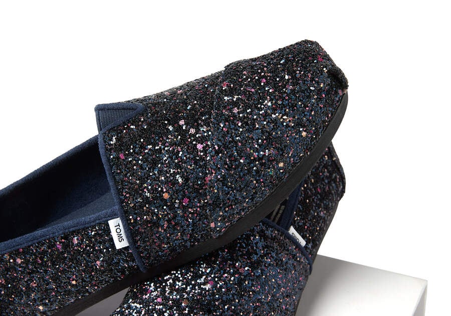 Toms Alpargata Glitter Alpargatas Damen Blau Schweiz | Bestellen Schweiz860-078