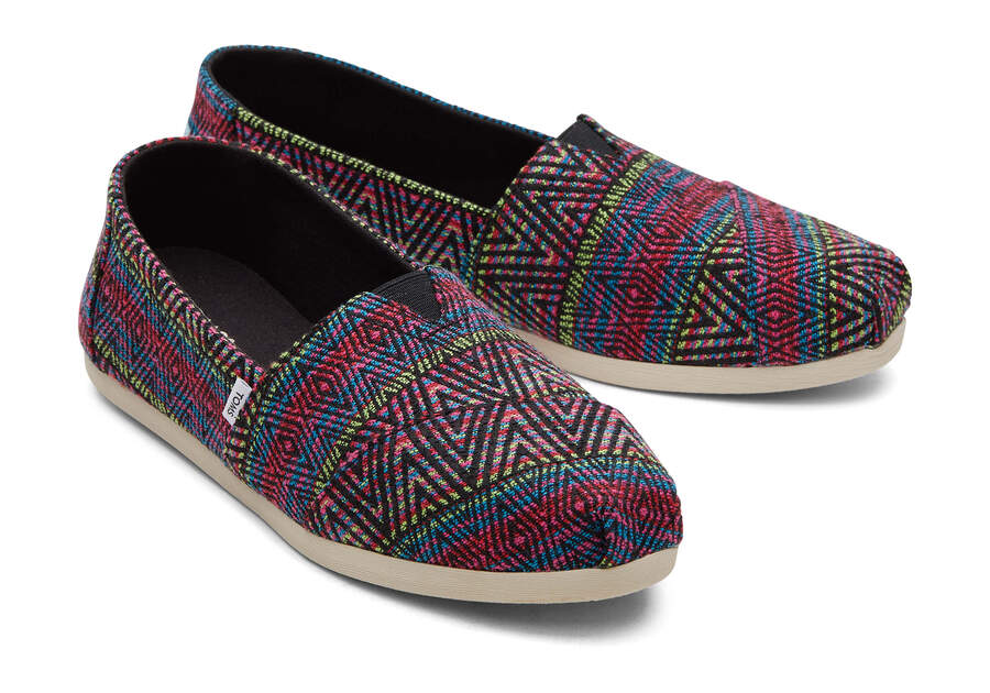 Toms Alpargata Global Woven Alpargatas Damen Schwarz Schweiz | Bestellen Schweiz016-605