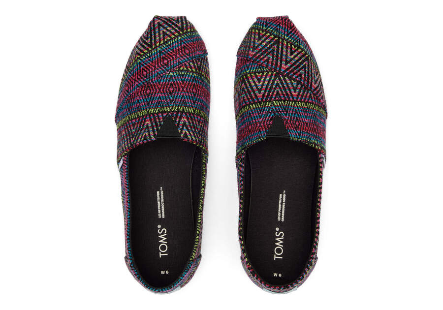 Toms Alpargata Global Woven Alpargatas Damen Schwarz Schweiz | Bestellen Schweiz016-605