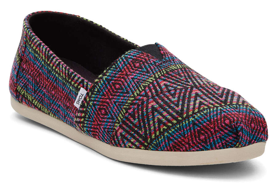 Toms Alpargata Global Woven Alpargatas Damen Schwarz Schweiz | Bestellen Schweiz016-605