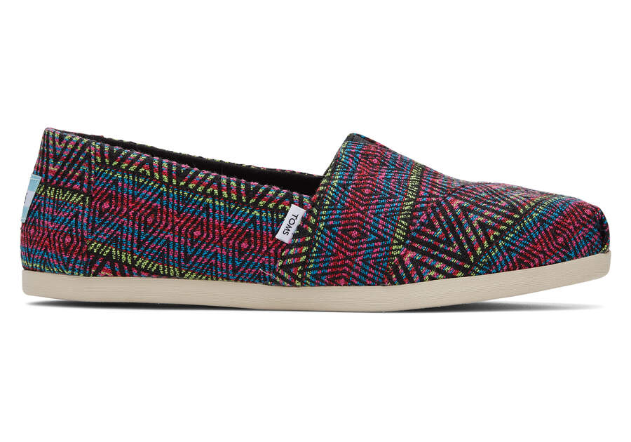 Toms Alpargata Global Woven Alpargatas Damen Schwarz Schweiz | Bestellen Schweiz016-605