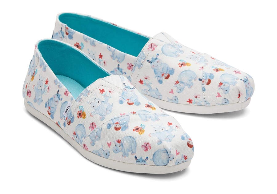 Toms Alpargata Hippos Alpargatas Damen Weiß Schweiz | Bestellen Schweiz316-401