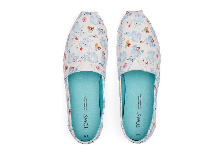 Toms Alpargata Hippos Alpargatas Damen Weiß Schweiz | Bestellen Schweiz316-401