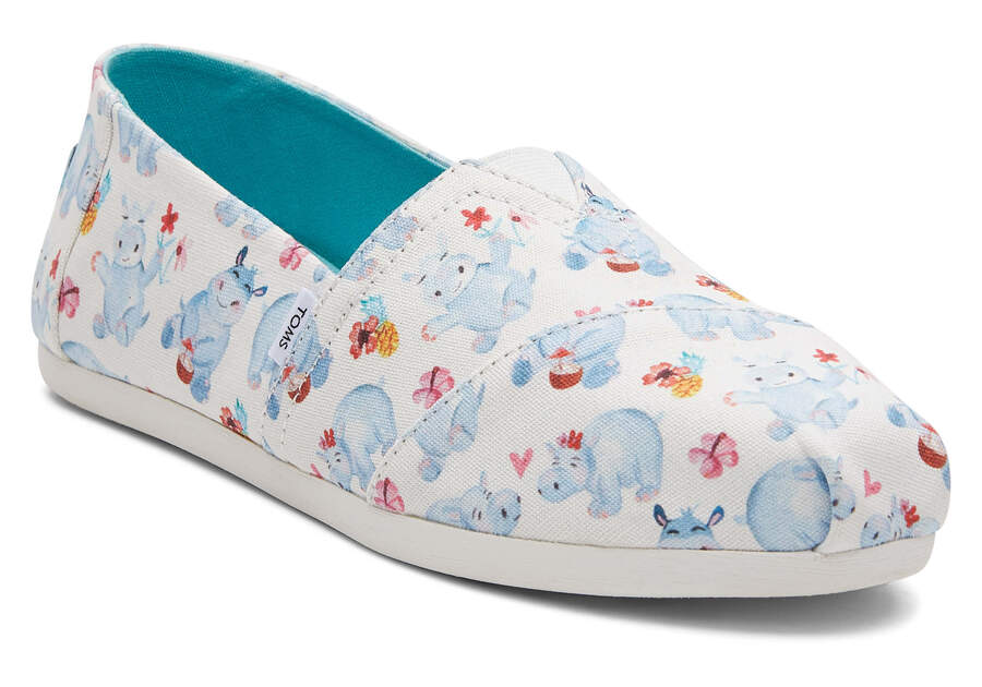 Toms Alpargata Hippos Alpargatas Damen Weiß Schweiz | Bestellen Schweiz316-401