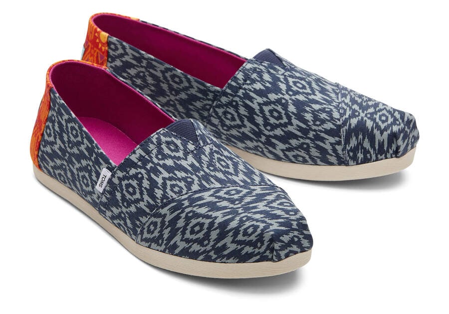 Toms Alpargata Ikat Diamonds Alpargatas Damen Blau Schweiz | Bestellen Schweiz572-734