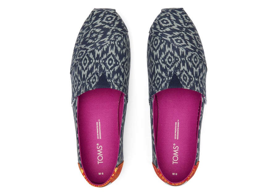 Toms Alpargata Ikat Diamonds Alpargatas Damen Blau Schweiz | Bestellen Schweiz572-734