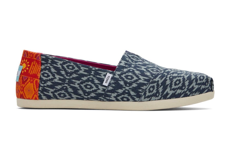 Toms Alpargata Ikat Diamonds Alpargatas Damen Blau Schweiz | Bestellen Schweiz572-734