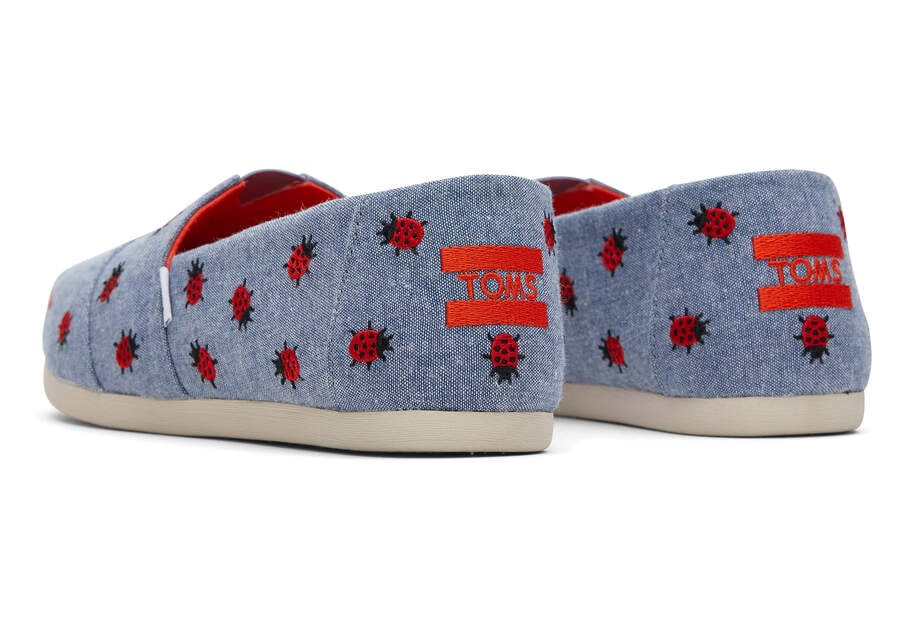 Toms Alpargata Ladybugs Alpargatas Damen Blau Schweiz | Bestellen Schweiz354-408