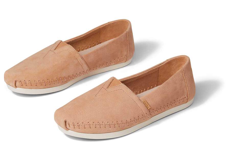 Toms Alpargata Leder Alpargatas Damen Orange Braun Schweiz | Bestellen Schweiz201-794