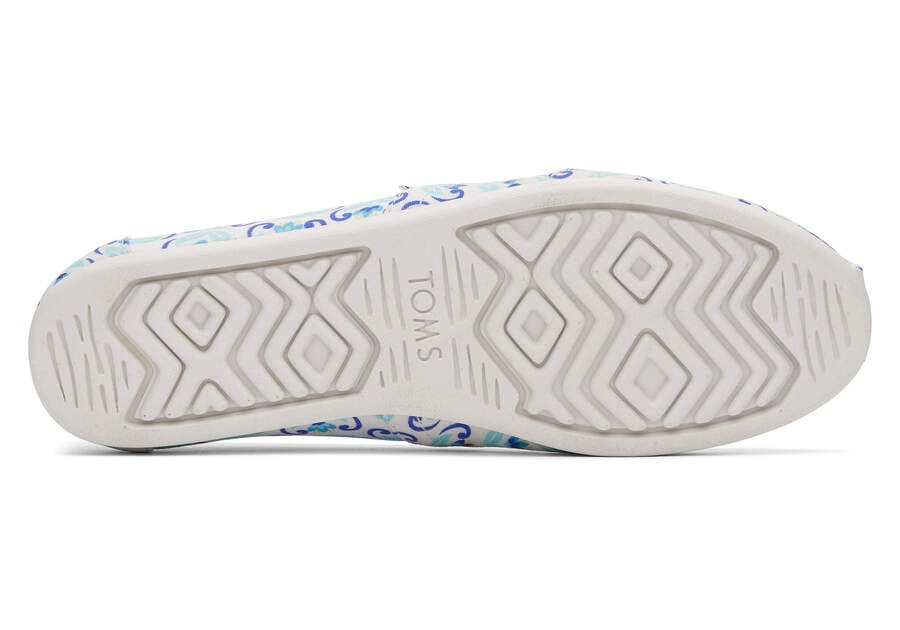 Toms Alpargata Mediterranean Flowers Alpargatas Damen Blau Navy Schweiz | Bestellen Schweiz280-456