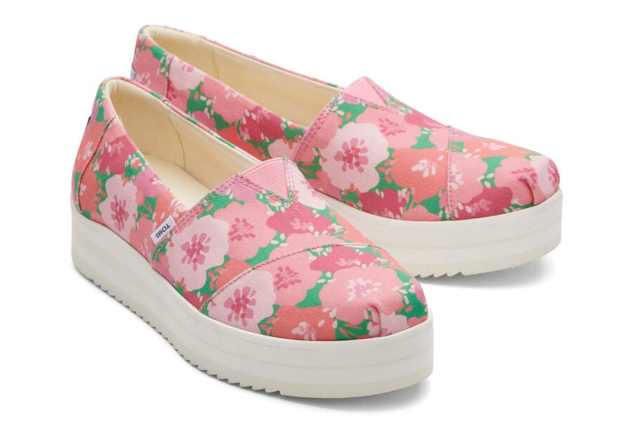 Toms Alpargata Midform Espadrilles Plateauschuhe Damen Rosa Schweiz | Bestellen Schweiz099-913