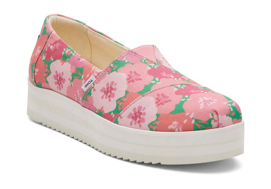 Toms Alpargata Midform Espadrilles Plateauschuhe Damen Rosa Schweiz | Bestellen Schweiz099-913