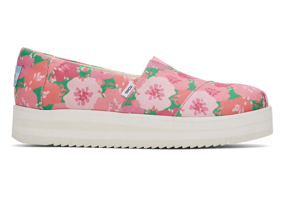 Toms Alpargata Midform Espadrilles Plateauschuhe Damen Rosa Schweiz | Bestellen Schweiz099-913