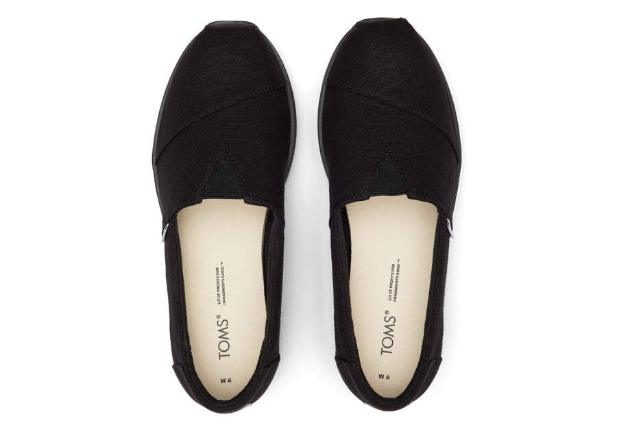 Toms Alpargata Midform Espadrilles Plateauschuhe Damen Schwarz Schweiz | Bestellen Schweiz202-742