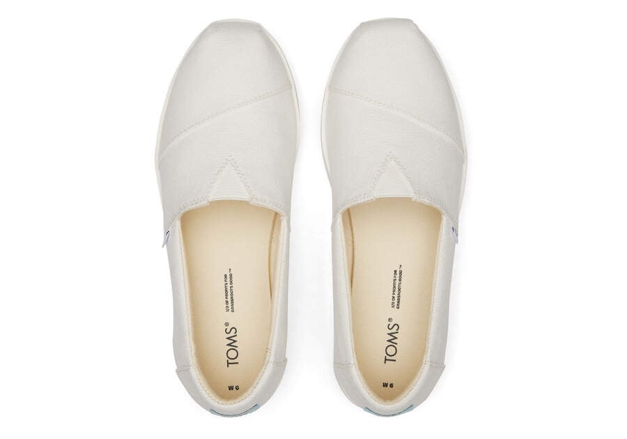 Toms Alpargata Midform Espadrilles Plateauschuhe Damen Weiß Schweiz | Bestellen Schweiz232-333