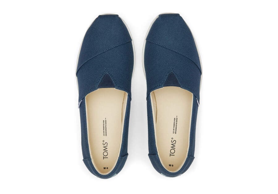 Toms Alpargata Midform Espadrilles Plateauschuhe Damen Navy Schweiz | Bestellen Schweiz503-120