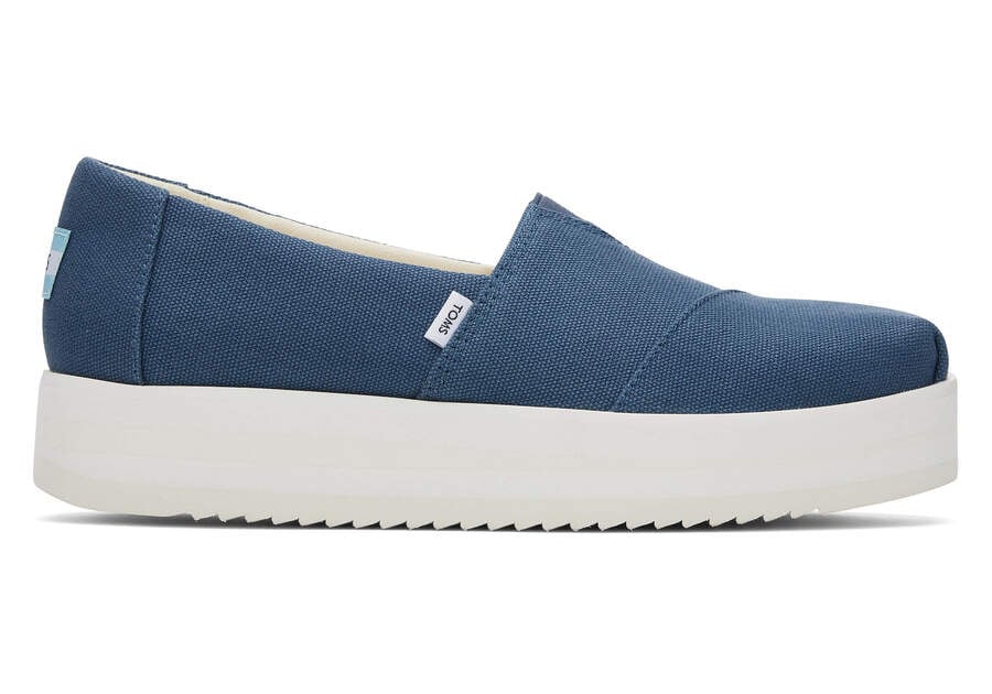 Toms Alpargata Midform Espadrilles Plateauschuhe Damen Navy Schweiz | Bestellen Schweiz503-120