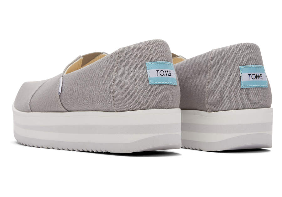 Toms Alpargata Midform Espadrilles Plateauschuhe Damen Grau Schweiz | Bestellen Schweiz743-783