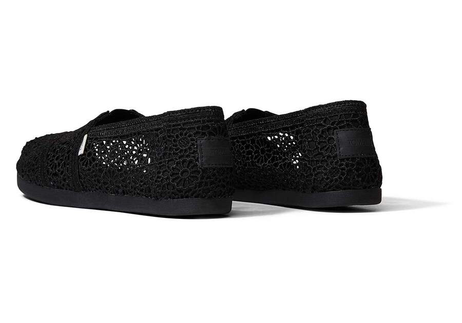 Toms Alpargata Moroccan Crochet Alpargatas Damen Schwarz Schweiz | Bestellen Schweiz281-613