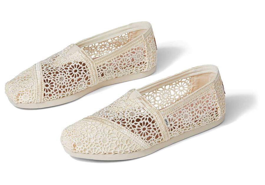 Toms Alpargata Moroccan Crochet Alpargatas Damen Beige Schweiz | Bestellen Schweiz965-623