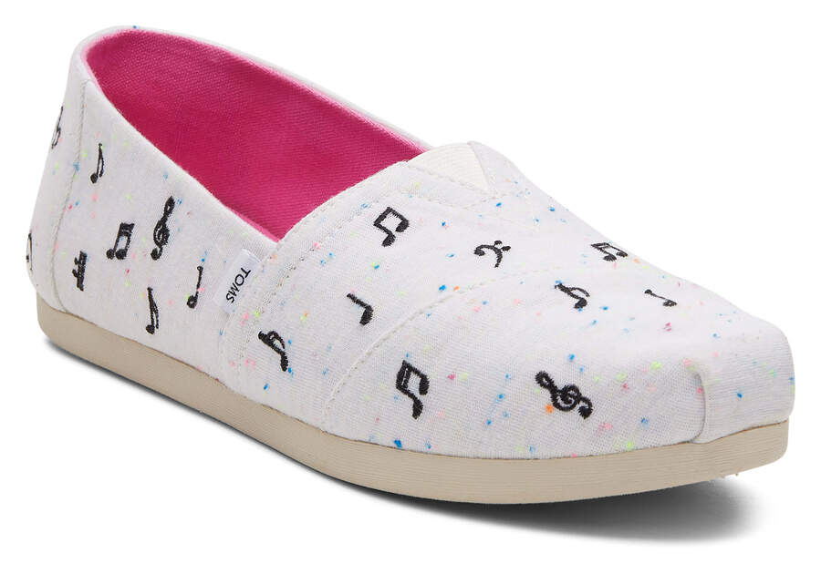 Toms Alpargata Music Notes Alpargatas Damen Beige Schweiz | Bestellen Schweiz750-972