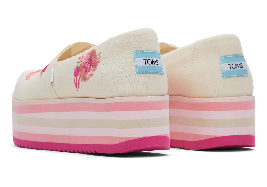 Toms Alpargata Plattform Espadrilles Plateauschuhe Damen Rosa Schweiz | Bestellen Schweiz110-558